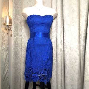 Strapless Lace Blue 👗
